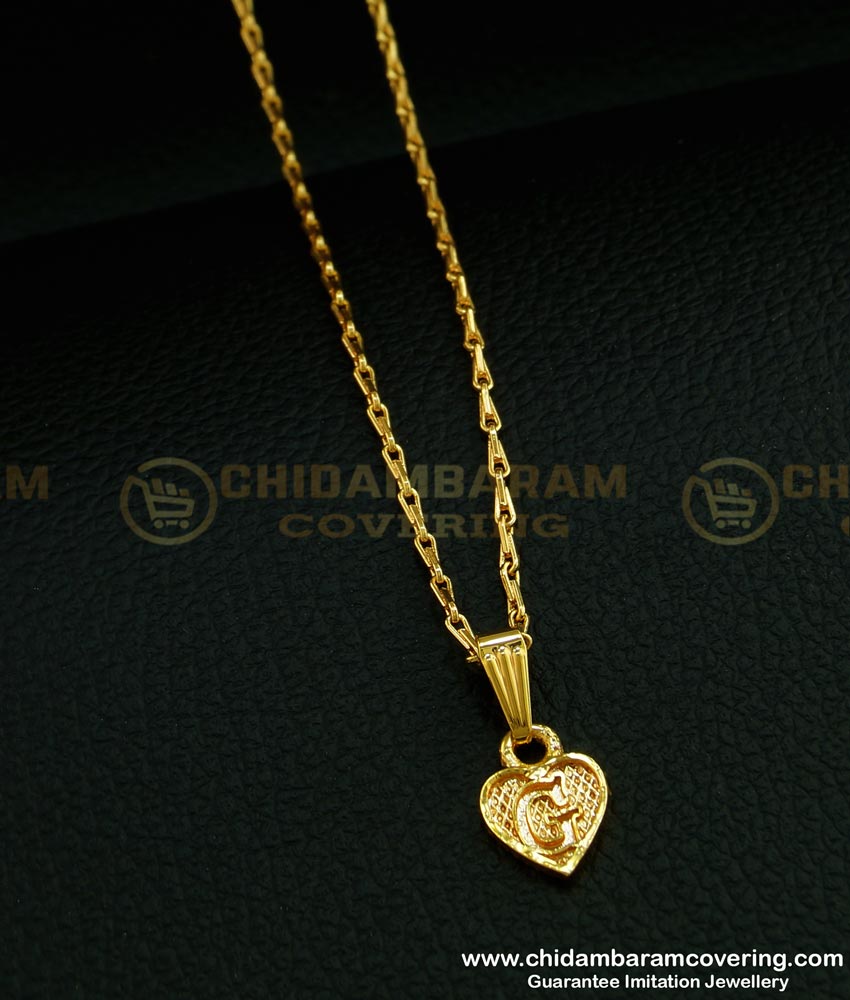 gold plated pendent chain, men's necklace,