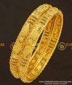 BNG183 - 2.10 Size Latest Gold Design Bridal Wear Bangles One Gram Gold Bangles Collection Online