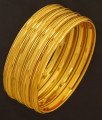 BNG194 - 2.10 Size Casual Daily Wear Gold Bangle Designs Dye Gold Set Of 4 Pieces Bangle for Ladies 
