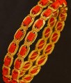 BNG199 - 2.6 Size Traditional Coral Bangles Designs Dye Gold Bangles Buy Online