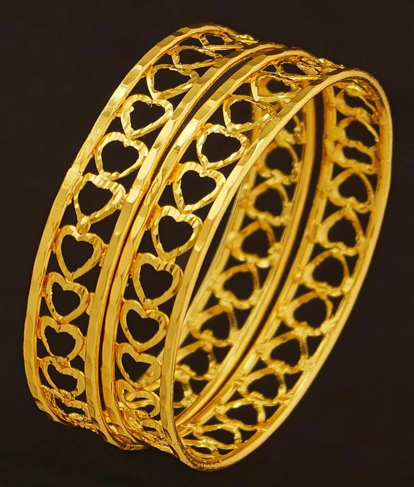 Modern Heart-Shaped Gold Bracelet-Gold Chain Bracelet – Niscka