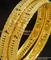 BNG216 - 2.4 Size Wedding Bangle Gold Design Enamel Coating Bangles Imitation Jewelry 