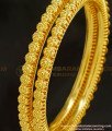 BNG218 - 2.4 Casual Daily Wear Flower Design Gold Plated Bangles Imitation Jewellery 