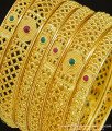 BNG292 - 2.4 Size Latest Collections Stunning Gold Gold Forming Indian Wedding Bangles Set 