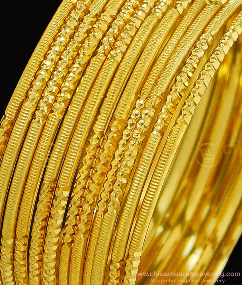 BNG299 - 2.10 Size Indian Wedding Bangles Collection 12 Pieces Thin Bangles Imitation Jewellery