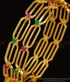 BNG325 - 2.8 Size New Gold Plated Light Weight Ad Stone Bangles Designs Online