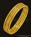 BNG344 - 2.6 Size Unique Pattern One Gram Gold Daily Use Plain Bangles Design Set Of 4 Pcs at Best Price