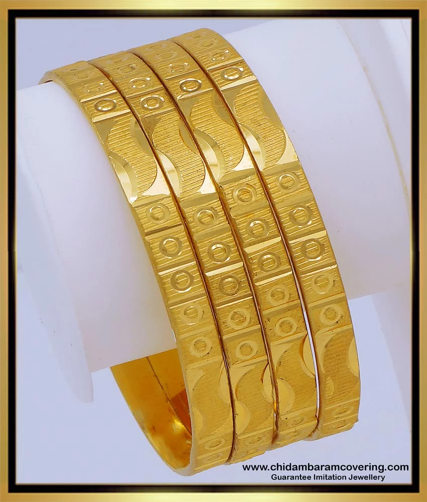 Buy South Indian Jewellery One Gram Gold Bangles for Daily Use