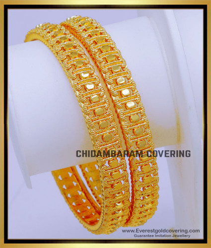 BNG802 - 2.4 Size Latest Daily Wear Gold Plated Bangles Design