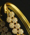BCT133 - 2.6 Size Elegant Diamond Bracelet Design 1 Gram Gold Open Type Bangle Style Kada Bracelet 