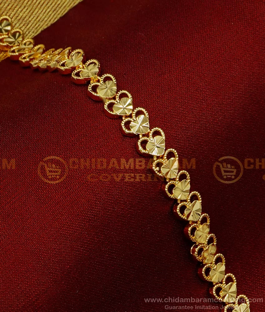 Slender Triple Flower CZ 22k Gold Bracelet – Andaaz Jewelers