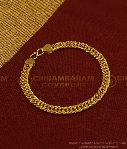 Buy Plain Chain Bracelet- 18k Gold Plated online- Palmonas – PALMONAS