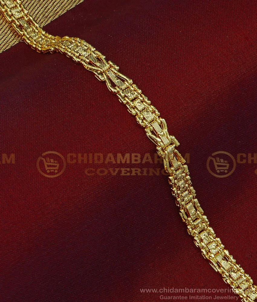 Designer Platinum & Rose Gold Bracelet for Men JL PTB 752