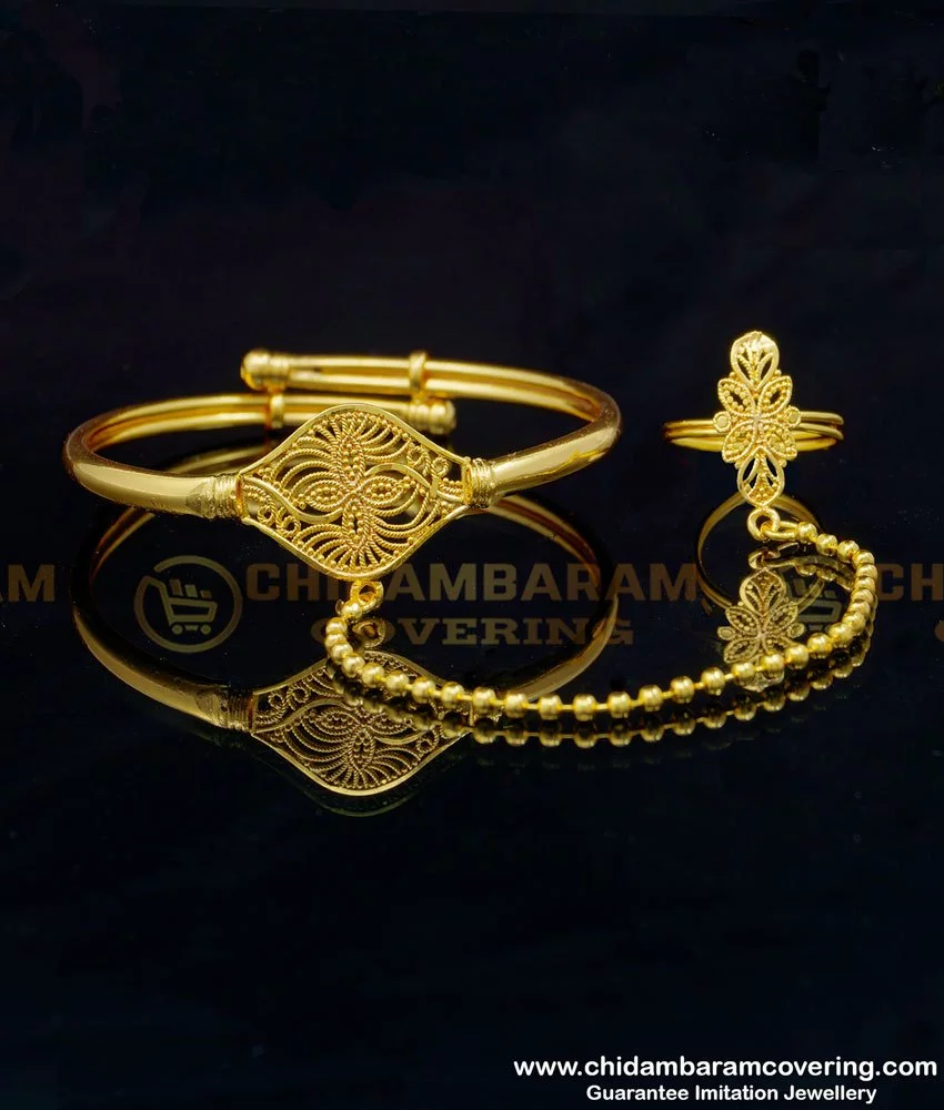 Unique Design Branded Silver Ring Bracelet - J.S Jewellery Store PK