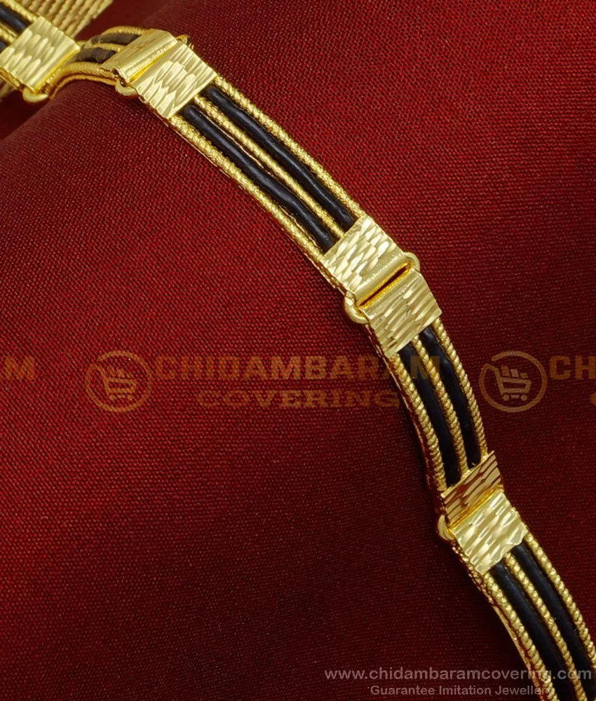 bct277 gold design anaval bracelet 1 gram gold 2 line yanai mudi bracelet wedding bracelet 1