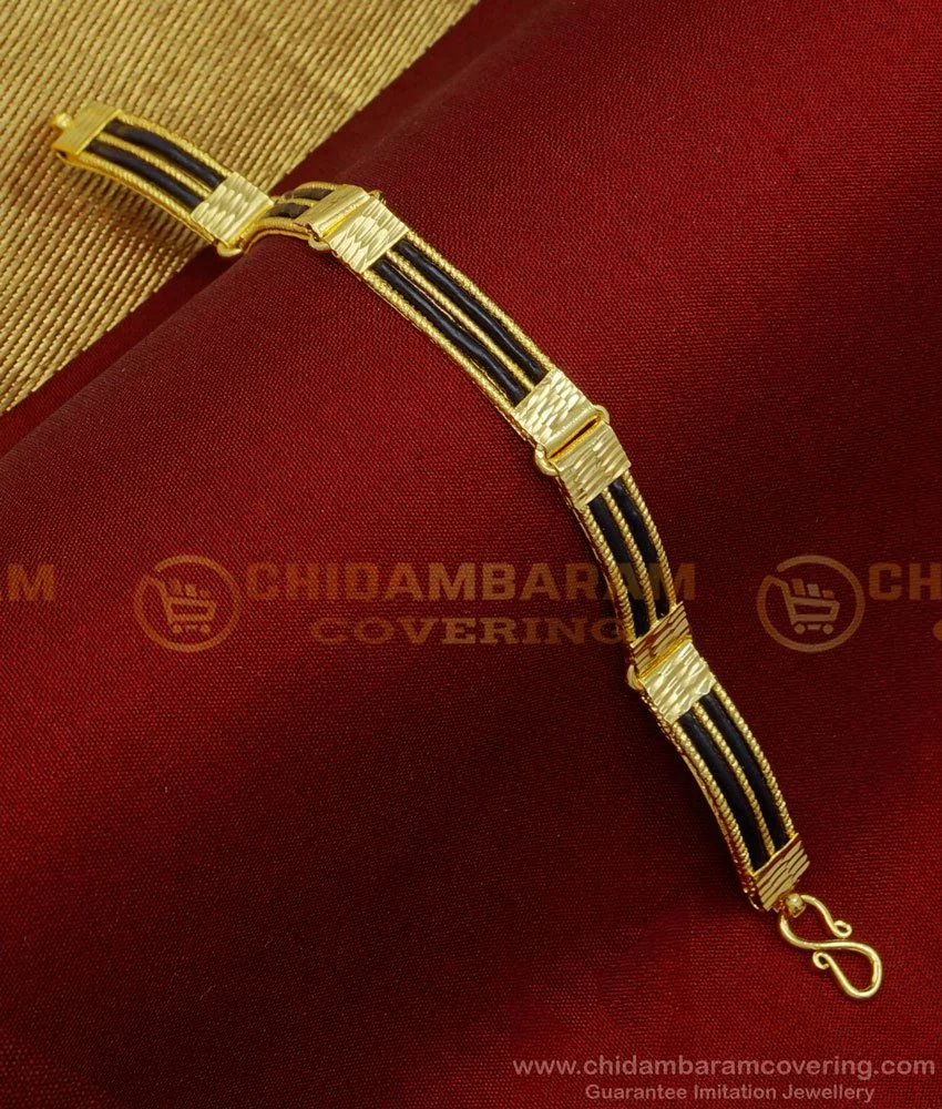 Stylish Gold Plated Double Link Chain Bracelet Online|Kollam Supreme