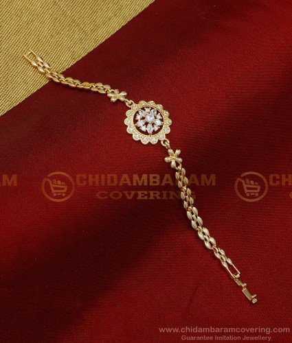 BCT285 - Stylish Modern Rose Gold Fancy Bracelet Design Imitation Jewellery
