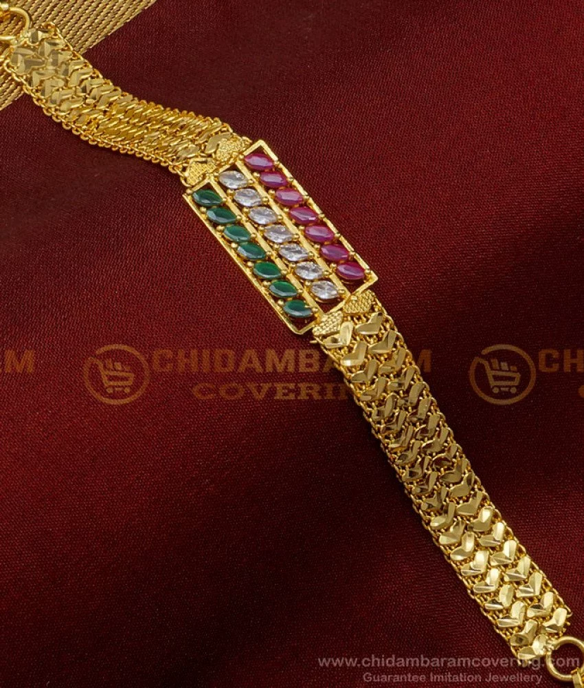 bct304 new model wedding bracelet ad stone heart design chain bracelet design online 2