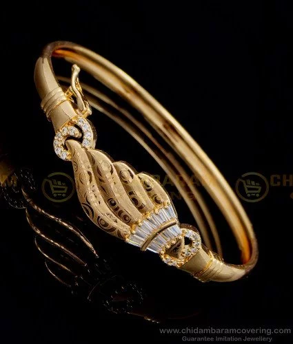 1 Gram Gold Plated With Diamond Cool Design Bracelet For Ladies - Style  A204 – Soni Fashion®