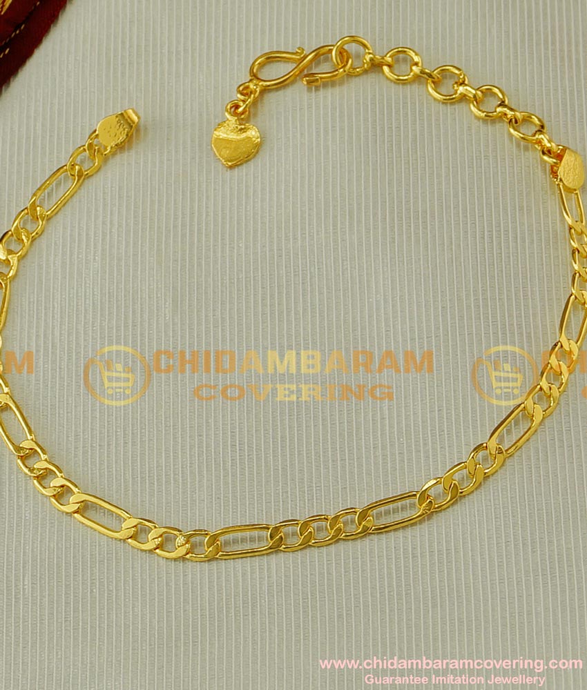 BCT39 - Stylish Gold Bracelet Designs for Girls Pure Gold Plated Light Weight Hand Bracelet Buy Online