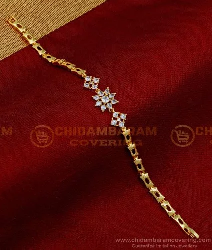 1 Gram Gold Plated Superior Quality Sparkling Design Bracelet For Men -  Style C508 – Soni Fashion®