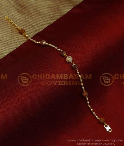 BCT418 - 1 Gram Gold Men Ruthratcham Bracelet Design Buy Online