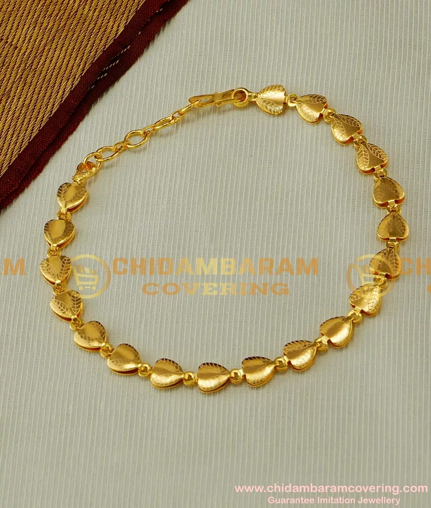 Heart Shape With Diamond Best Quality Gold Plated Bracelet For Ladies -  Style A287, गोल्ड प्लेटेड ब्रेसलेट - Soni Fashion, Rajkot | ID:  2852473120097