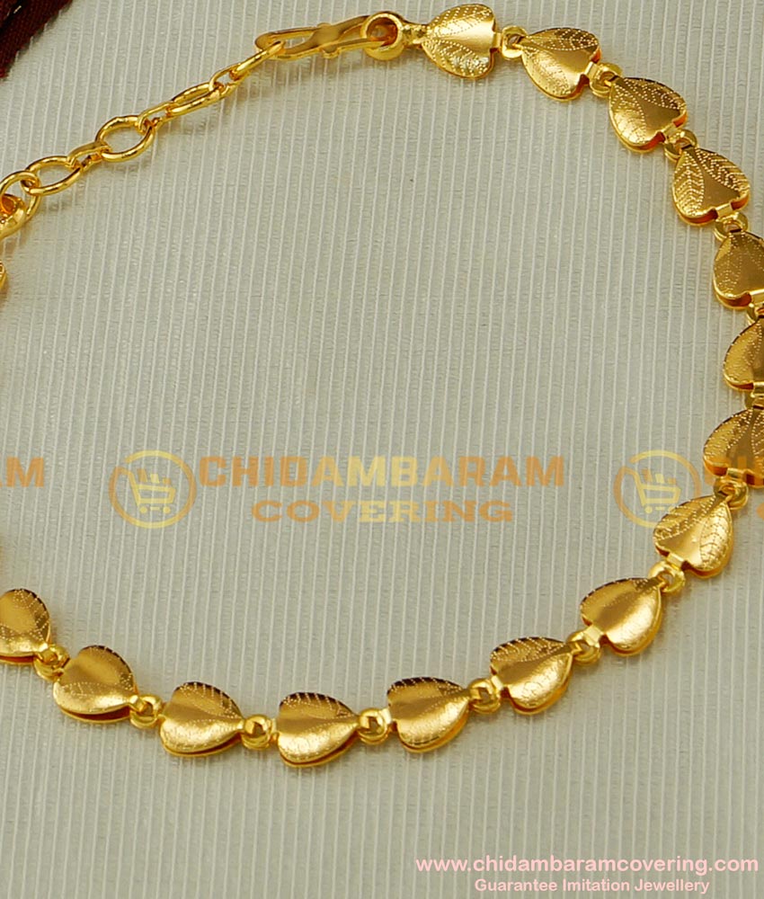BCT42 - Beautiful Gold Inspired Designer Heart Shaped Bracelet for Girls