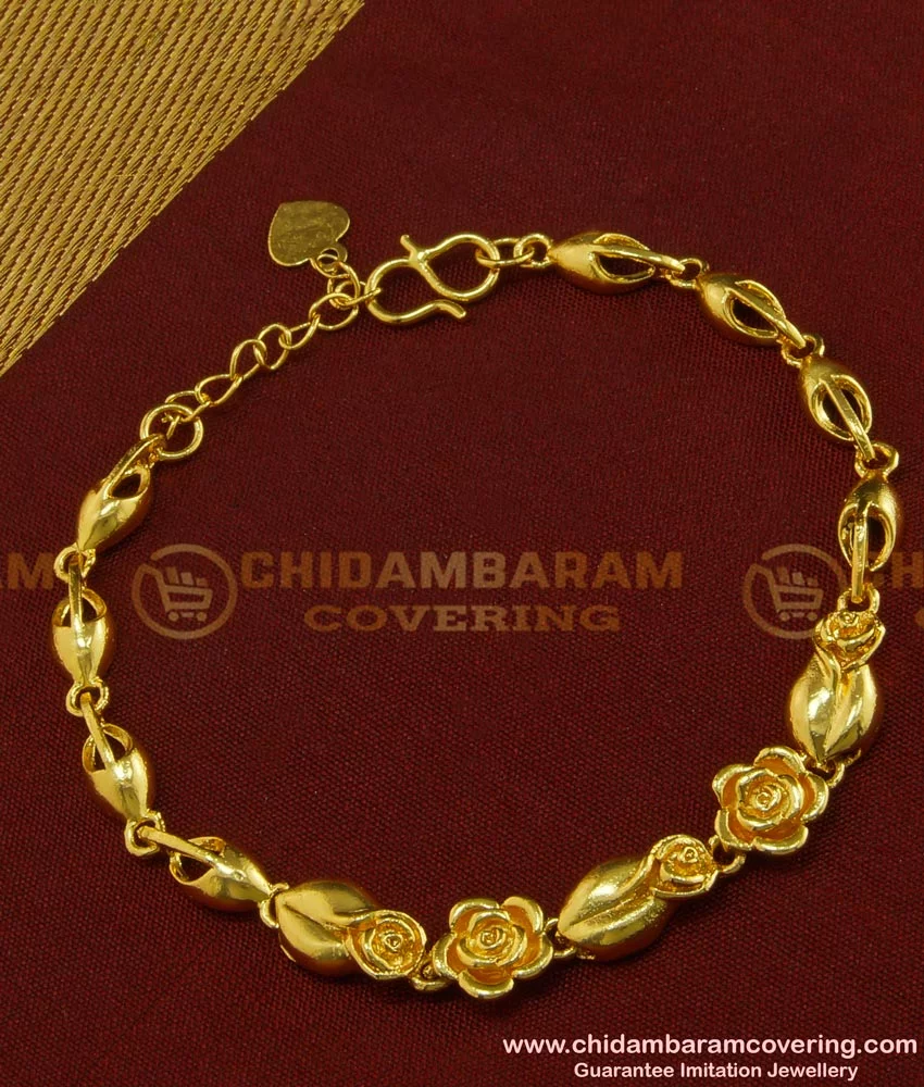 Buy One Gram Gold Bracelet Chain Type For Men BRAC668