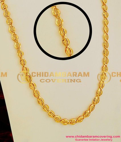 CHN015 - Thick Link Butterfly Interlocked Spring Design Long Chain Guarantee Jewellery Online