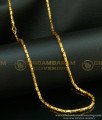 CHN108 - 24 Inches Gold Plated Daily Wear Kushi Box Shiny Cutting Flexible Chain Online