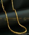 CHN109 - One Gram Gold Plated Anjali Cutting Model Gold Chain Design Daily Wear with Guarantee Chain Online