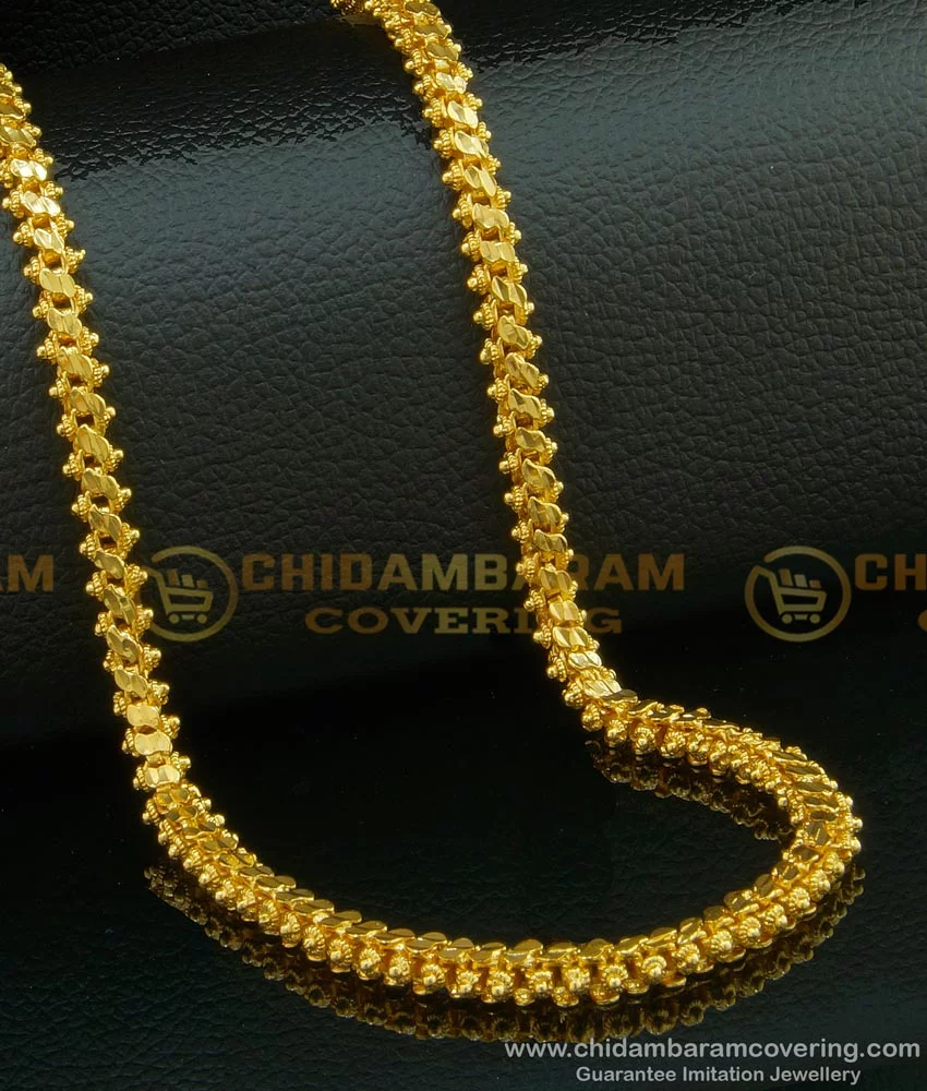 Buy Gold Plated S Cutting Long Gold Chain Designs for Ladies