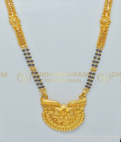 CHN166 - 24 Inches Gold Plated Daily Wear Traditional Mangalsutra Designs for Women 