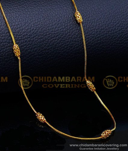 CHN297 - Latest Daily Use Fancy Gold Chain Designs for Ladies