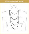 DCHN116 - New Party One Gram Gold Plated Kemp Stone Designer Pendant Design with Long Chain for Female