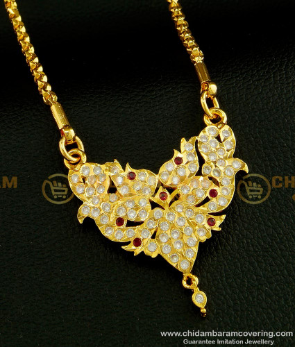 DLR063 - Five Metal Beautiful Design High Quality Getti Stone Dollar with Chain Impon Jewelry