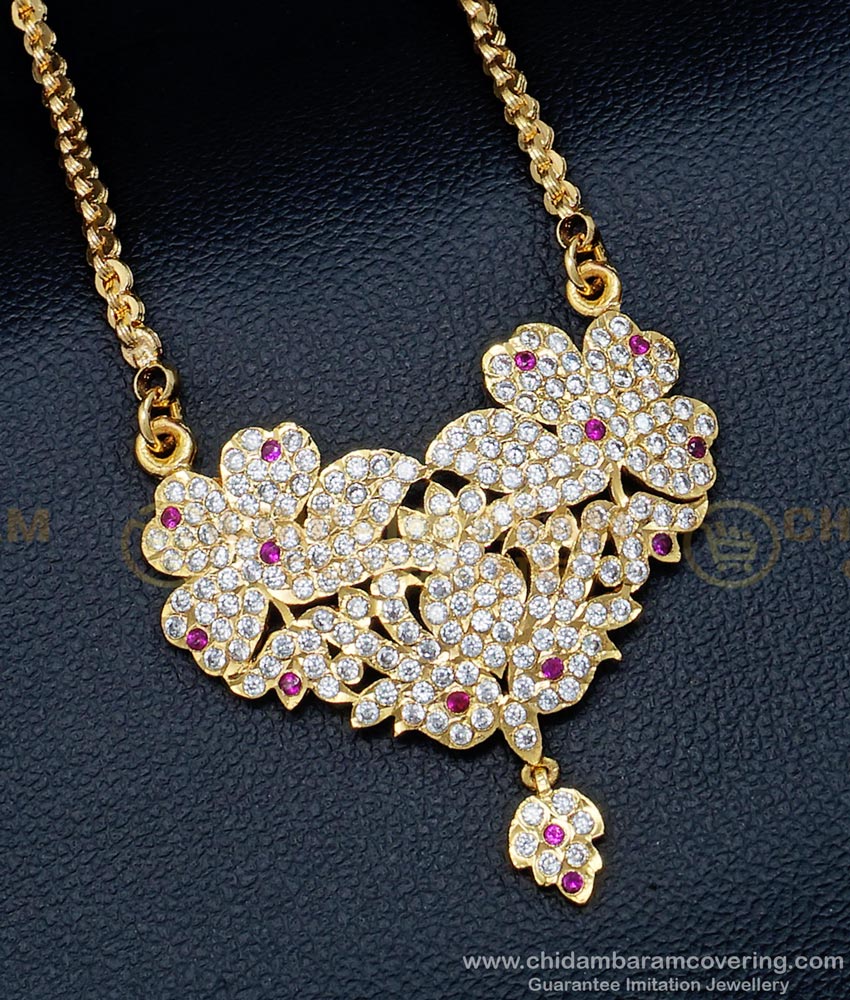 impon locket, gold locket, flower impon pendant, stone dollar, flower locket, lakshmi pendant, gold plated jewelry, butterfly pendant, dollar chain, 