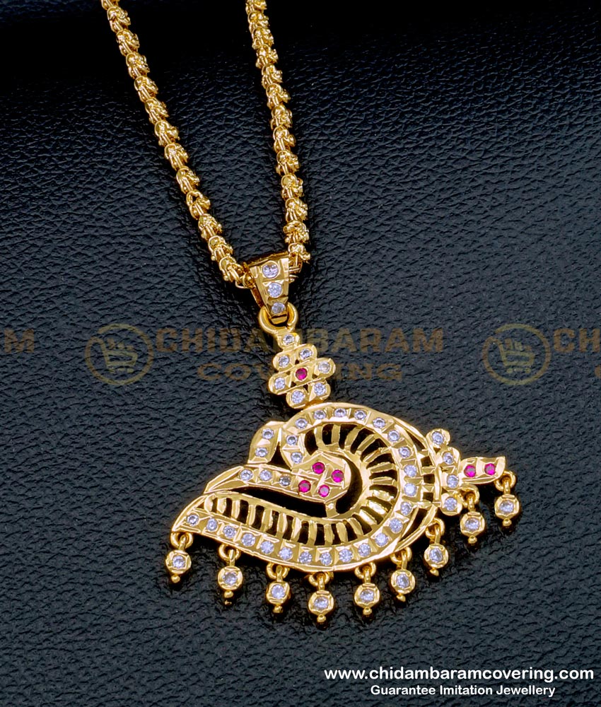 Panchaloha Sangu Design Pendant with Chain Buy Online