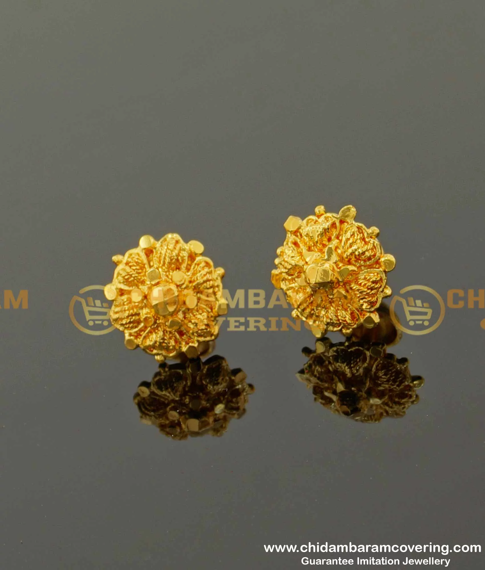Maya –Medium Size Earrings (Gold& Blue) | Gold earrings, Terracotta  jewellery designs, Earrings