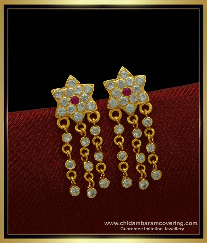 Flower Design Drop Silver Earring Female Jewelry - Gem O Sparkle