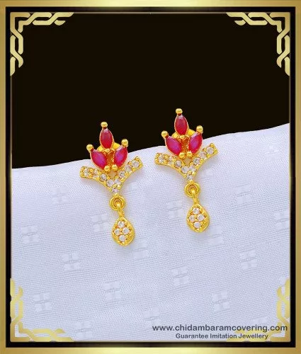 Buy Diamond Earrings, Star Stud Earrings, Real Diamond Studs, Small Diamond  Studs, Gold Star Earrings, 18 Carat Gold Plated Silver, Tiny Studs Online  in India - Etsy