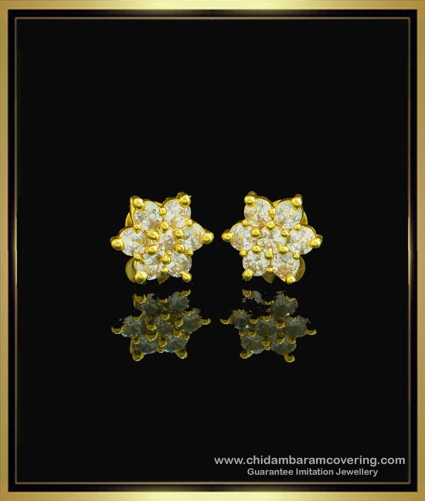 PERSÉE Seven Diamond Flower Stud Earring, Single - ShopStyle