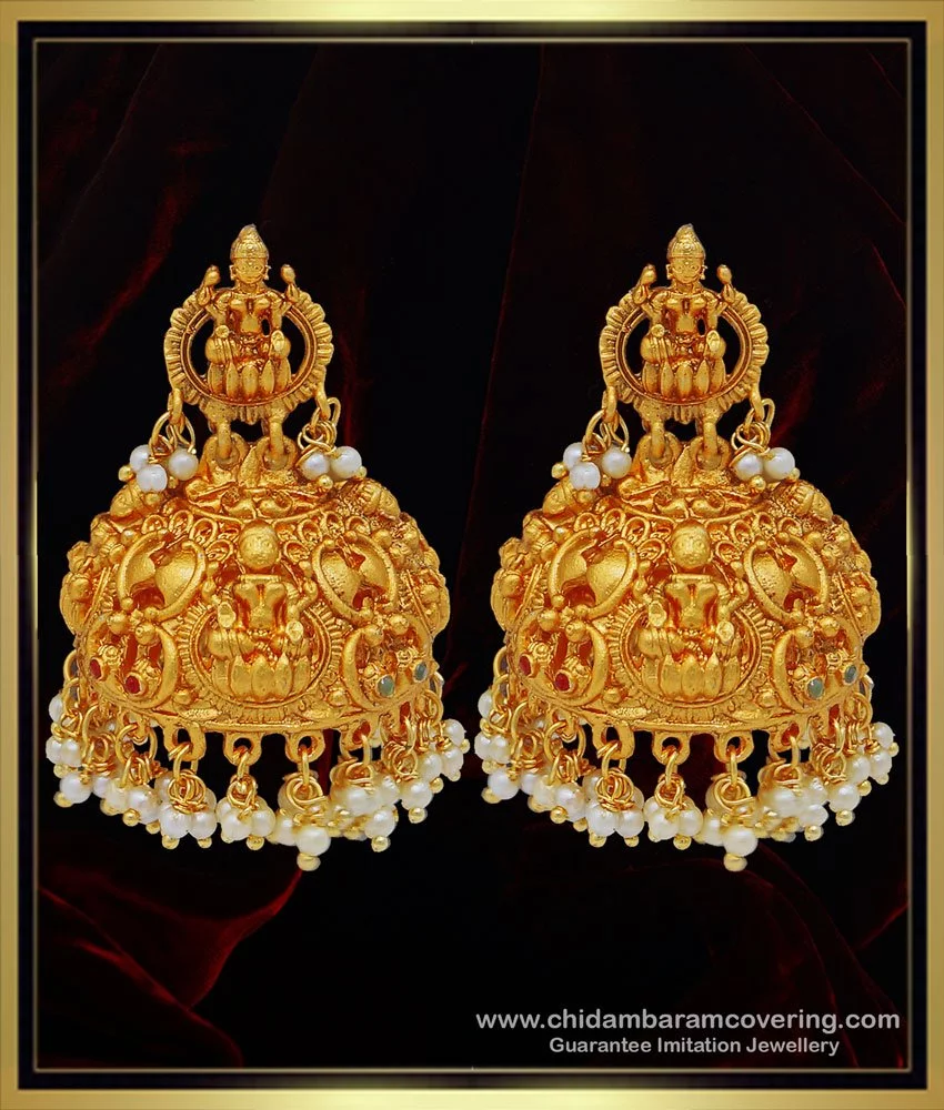 Flipkart.com - Buy SSFJ 1 gram gold jimiki earring Copper Jhumki Earring  Online at Best Prices in India