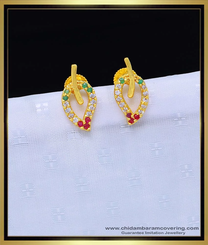 Small Gold Earrings Designs For Daily Use - JD SOLITAIRE