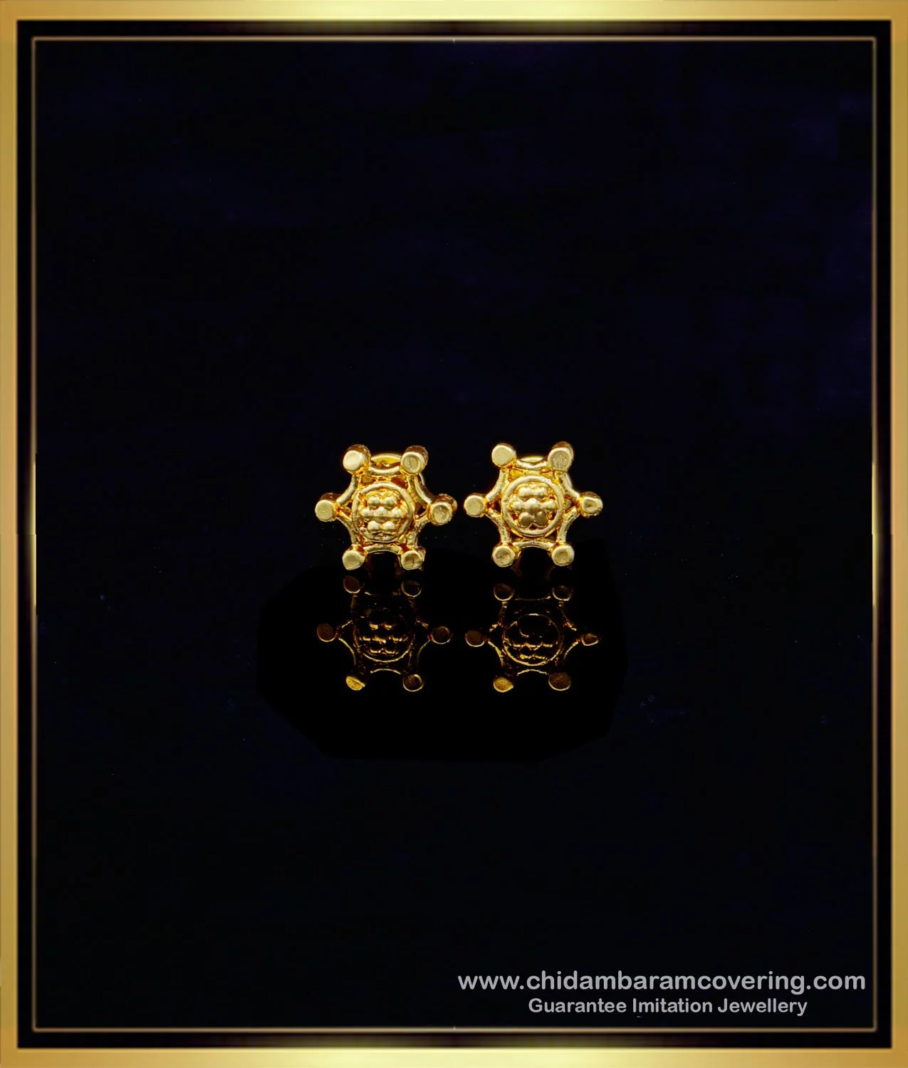 Party Wear Gold Stud Earrings For Wedding/Festivals/Functions |Latest Gold  Ear Tops For Women/Ladies | Gold earrings studs, Gold studs, Party wear