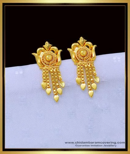 Buy Gold Pearl Earrings Design 1 Gram Daily Wear Small Stud Earrings for  Girls
