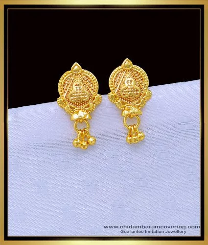 Stone Studded J Type Gold Earrings at best price in Bengaluru by GRT  Jewellers (India) Private Limited | ID: 10344880891