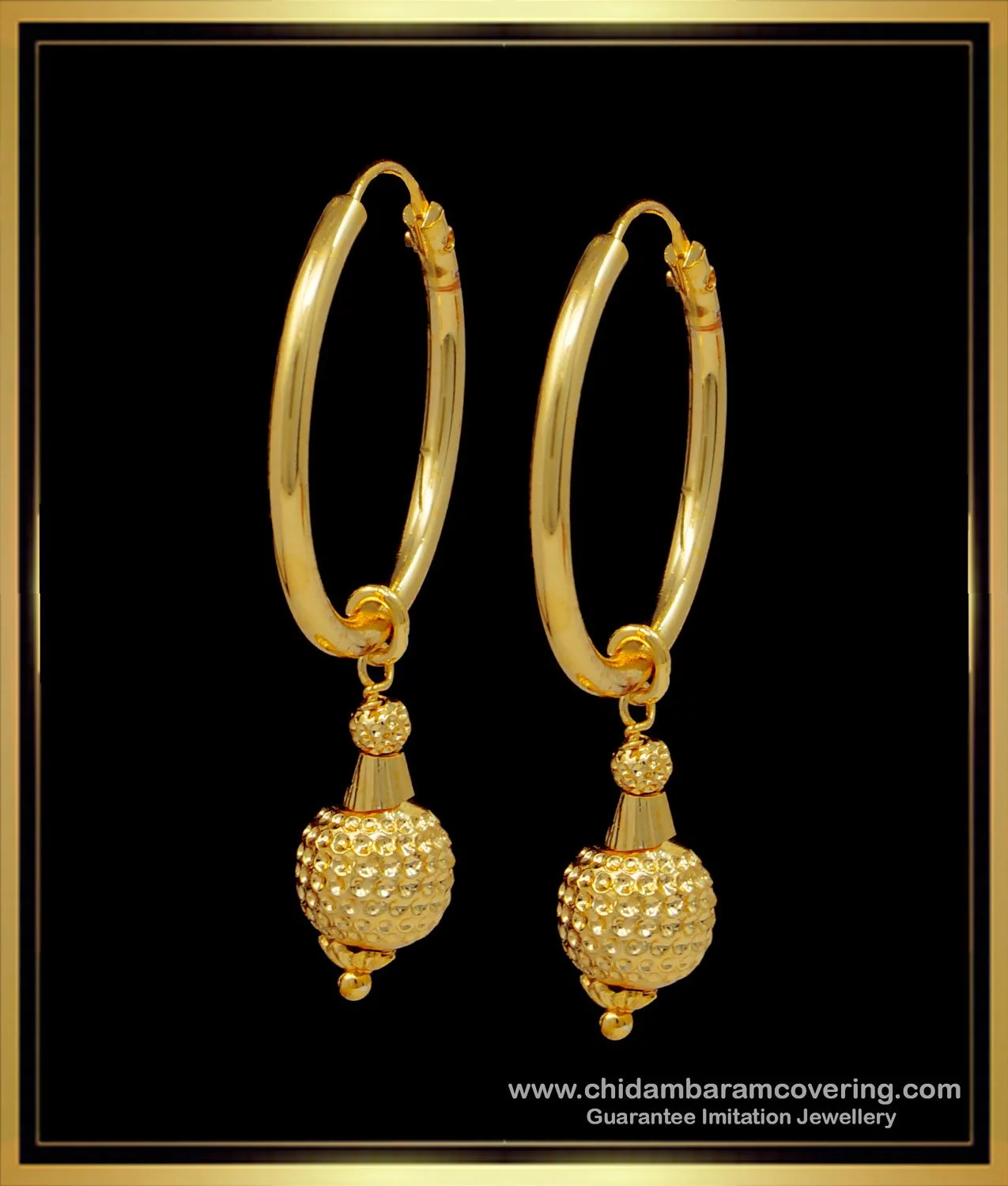 14k Gold Garland Design Chand Bali Earrings - Gleam Jewels-sgquangbinhtourist.com.vn