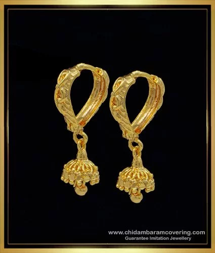 traditional design18kt gold earrings hoop earrings handmade gold earrings |  eBay
